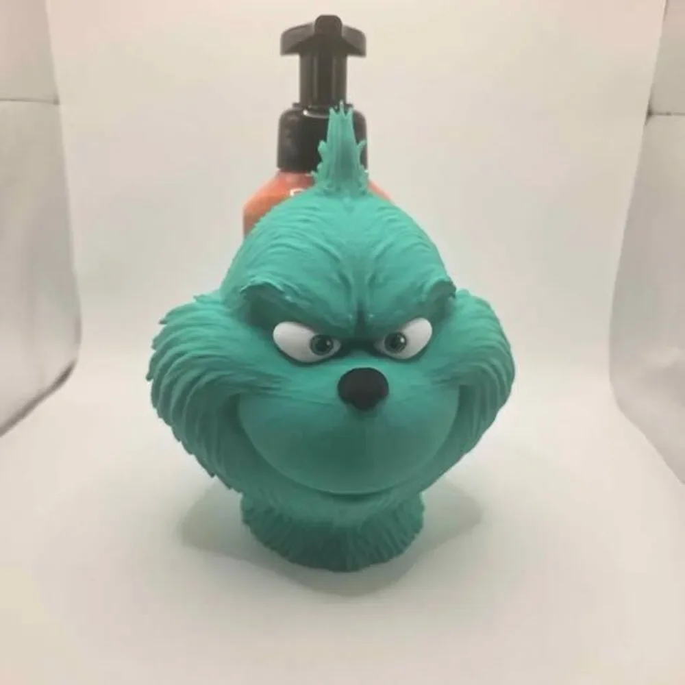 I’m selling these fun, 3D-printed Grinch-inspired soap dispensers. They are the